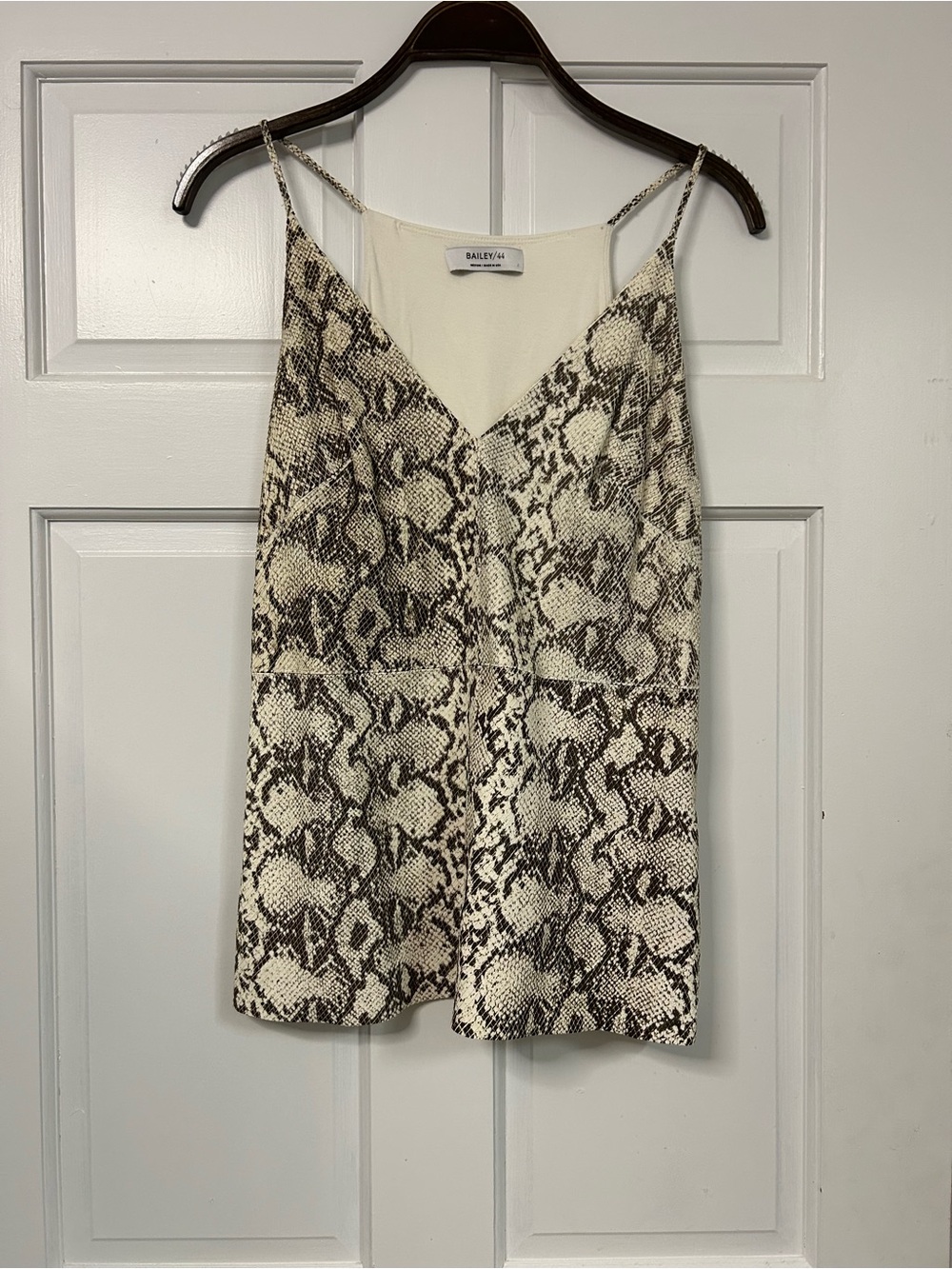 Bailey 44 Neutral Snake-Print Tank